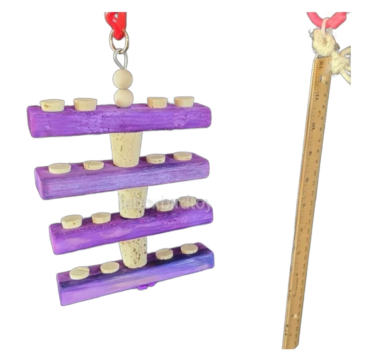 Cork Twister for Medium Birds by Birdie Box Bird Toys
