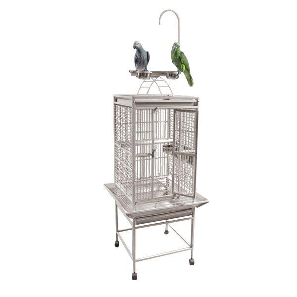 8001818 18"x18"x54" PlayTop in Black, Platinum, White or Blue with 5/8" Bar Spacing by A&amp;E Cage Company