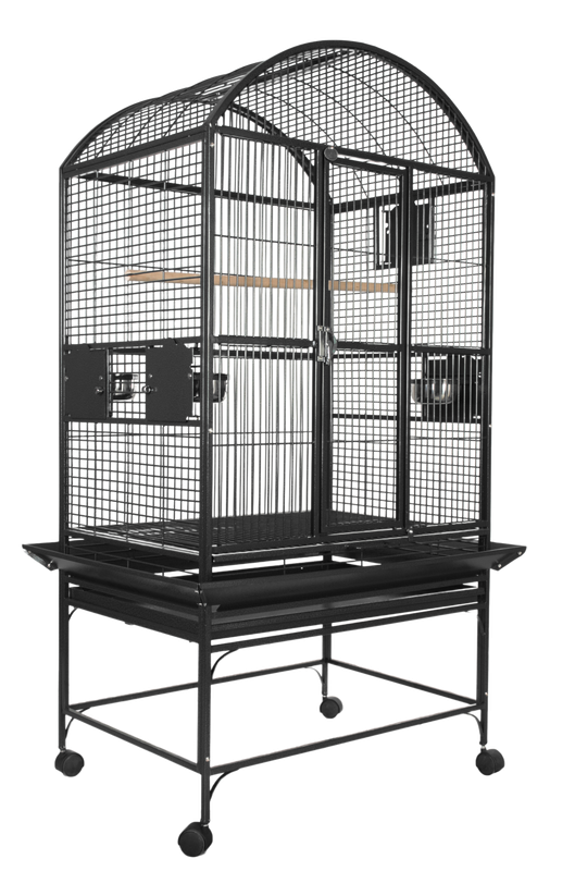 9003223 32"x23"x63" DomeTop Cage in Black, Platinum or White with 5/8" Bar Spacing by A&amp;E Cage Company