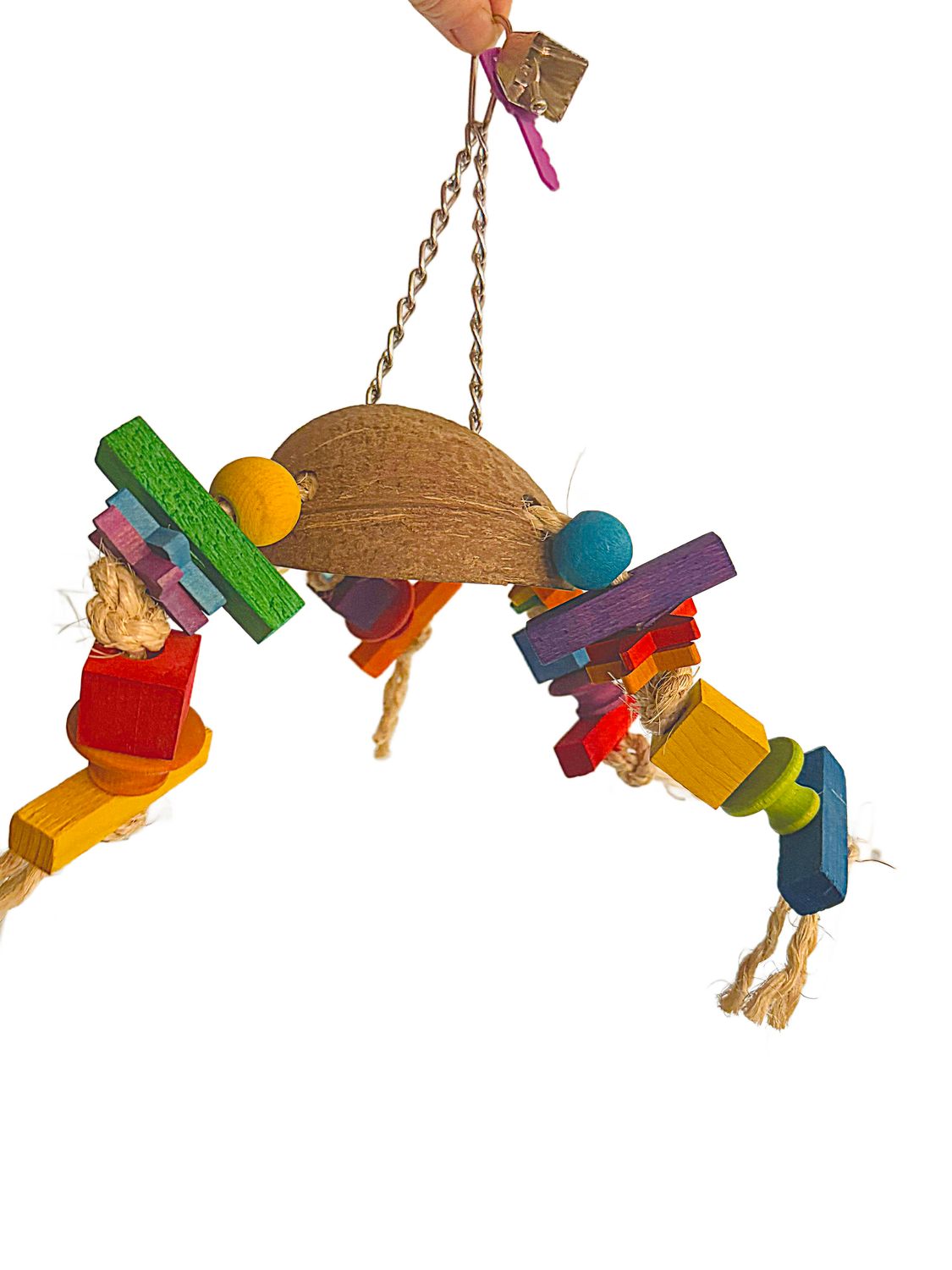 Crabby Coconut for Medium and some Small Birds by Ammerman Cage &amp; Equipment