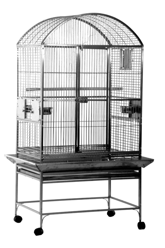 9A-3223 Dome Top 304 Grade STAINLESS STEEL 32" x 23" x 63" Cage with 5/8" Bar Spacing by A&amp;E Cage Company