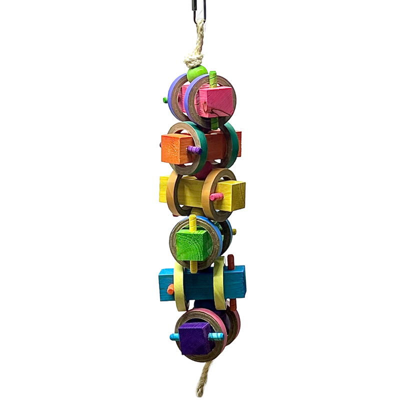 Ferrari hanging toy for Large Size Birds on Sisal Birds by Bite Me Birdie