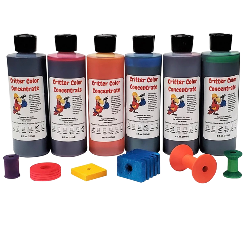 Critter Color Bird Toy Dye for all Size Birds - Color Clio Orange