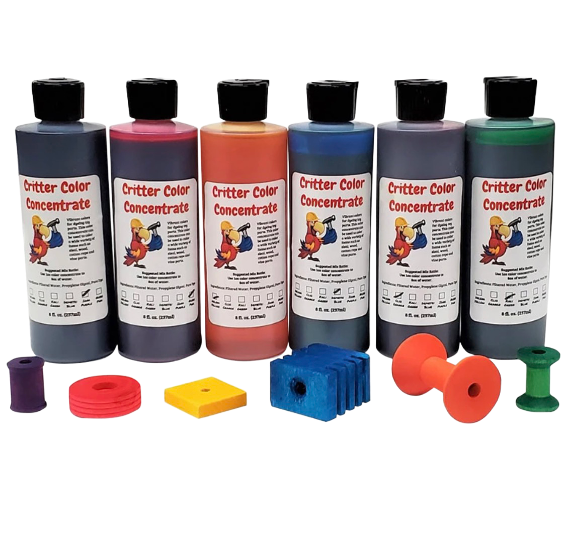 Critter Color Bird Toy Dye for all Size Birds - Color Demetri Blue