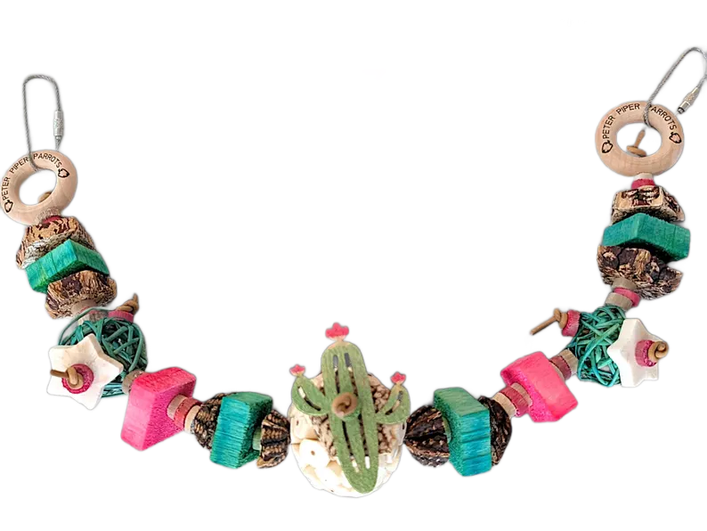 Cactus Garden Premium Banner Limited Edition by Peter Piper Parrots