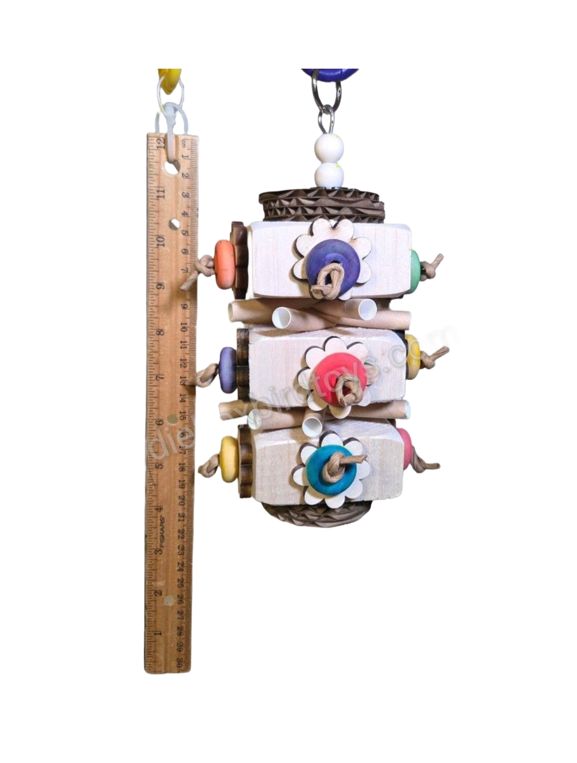 Balsa Buttons for Medium Birds by Birdie Box Bird Toys