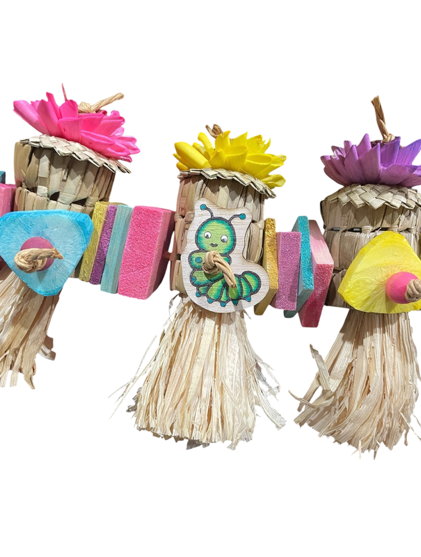 Caterpillar Garland Delight for Small and some Medium Birds by Feathered Addictions