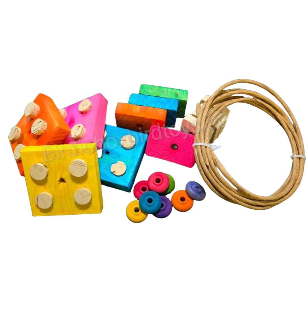 Bento Box Cage Mount REFILL Kit for Medium and Large Size Birds by Birdie Box Bird Toys