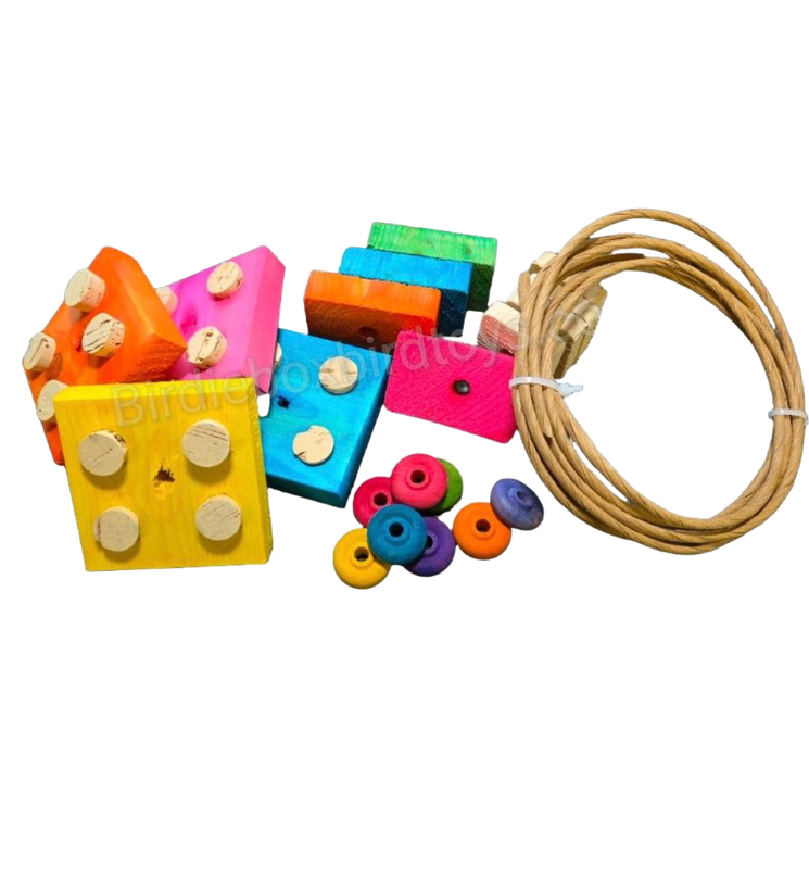 Bento Box Cage Mount REFILL Kit for Medium and Large Size Birds by Birdie Box Bird Toys