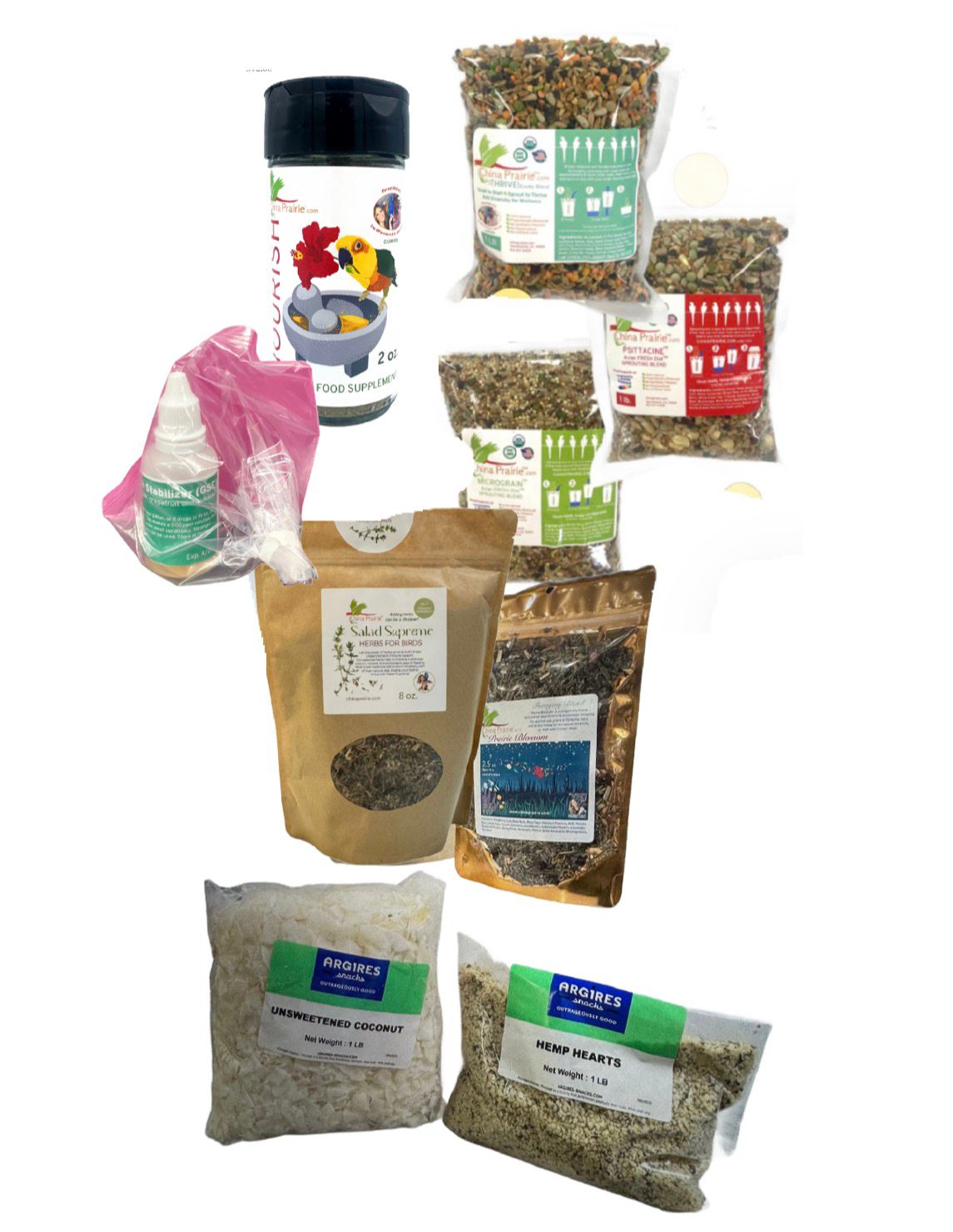Parrotsrus Weekly Raw Food Mash Kit Combo