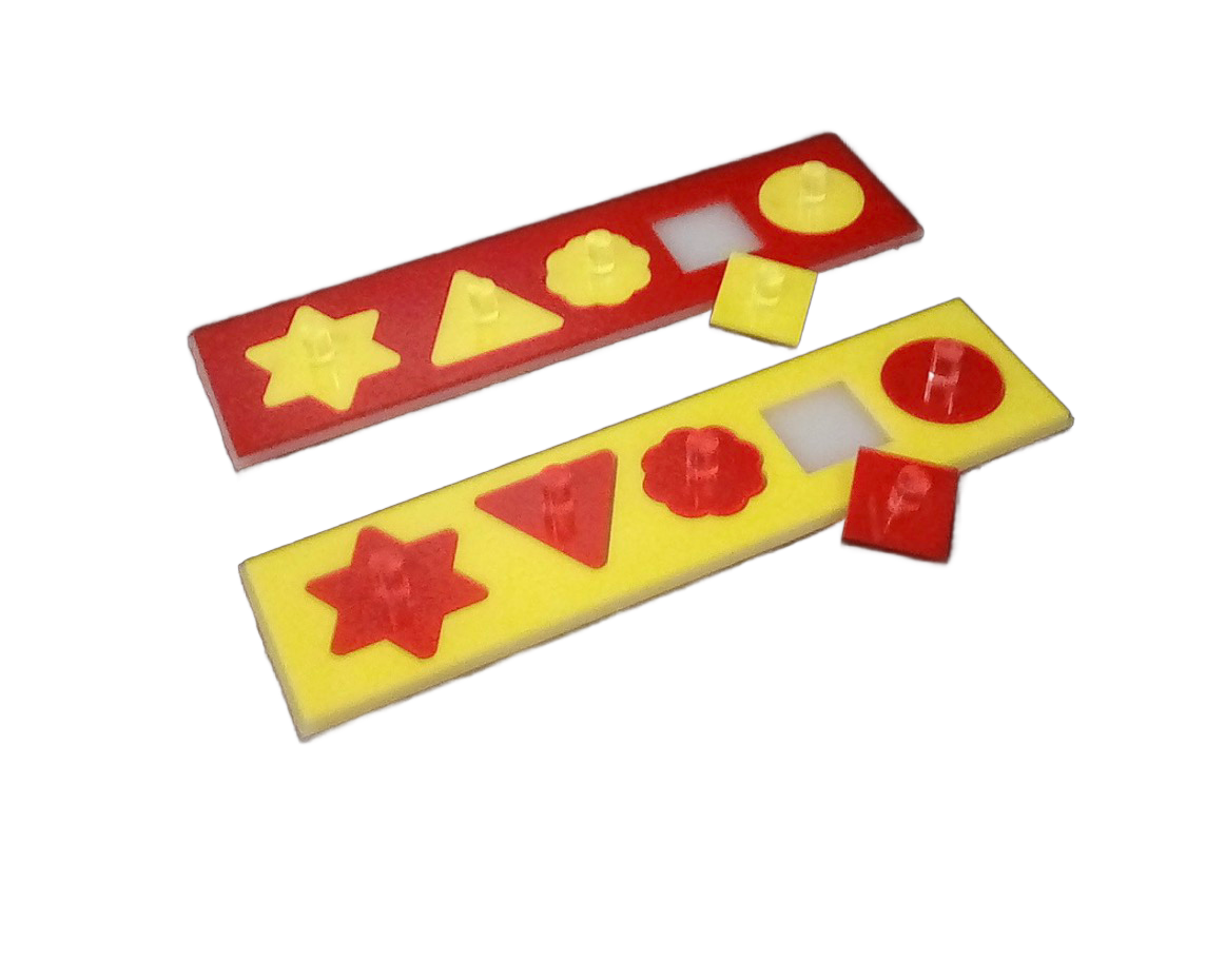 Shapes Puzzle Small made with Acrylic Training Toy for Small &amp; Medium Birds by Bell Plastics Bird Toys