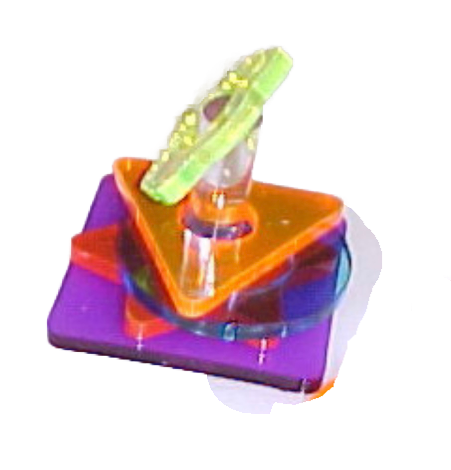 Shapes Stack Large Acrylic Training Toy for Large Birds by Bell Plastics Bird Toys
