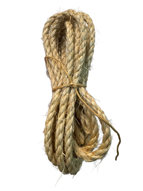Natural Sisal Rope 1/4" 10'+ length by Feathered Addictions