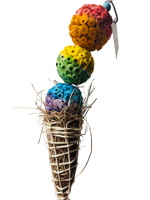 All the Flavors Sola Cone for Small and Medium Birds by Feathered Addictions