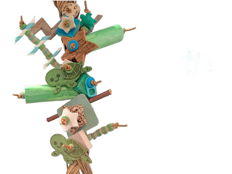 Turtle Turtle Seagrass Shredder by Peter Piper Parrots - Limited Edition