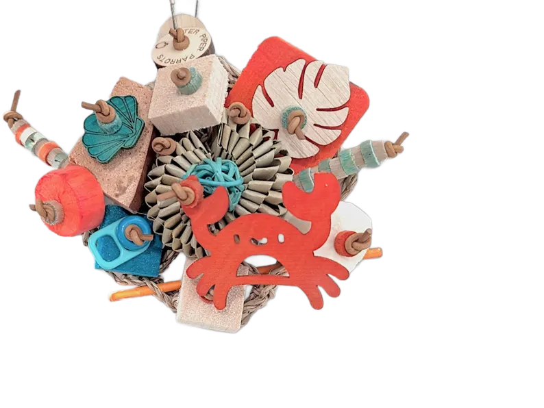 Crab Walk 4" x 4" Premium Mat Shredder by Peter Piper Parrots Limited Edition