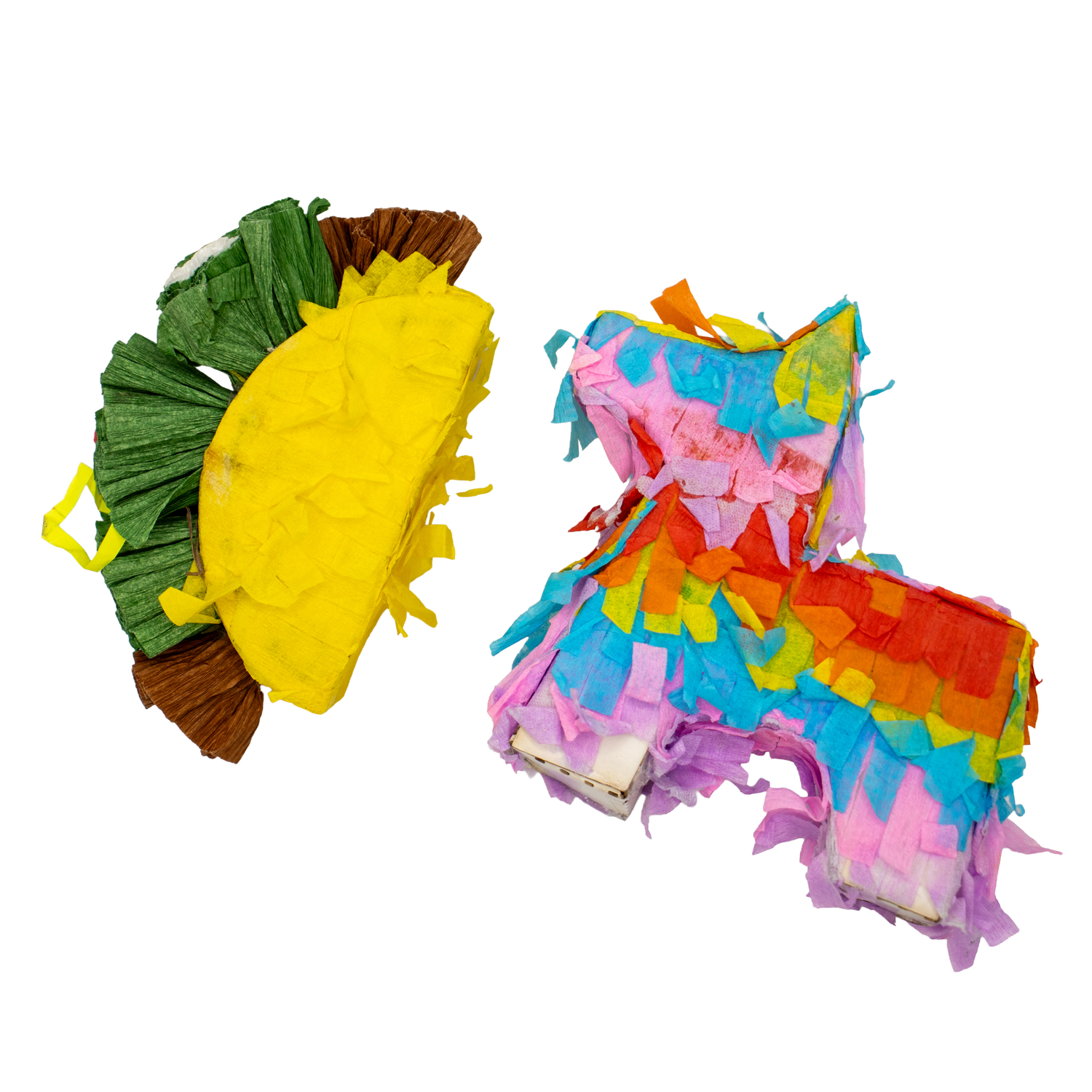 Fiesta Flight Pinata Party 2 Pack Combo Foraging Foot Toy for Small and Medium Birds by Happy Beaks A&amp;E Cage Company