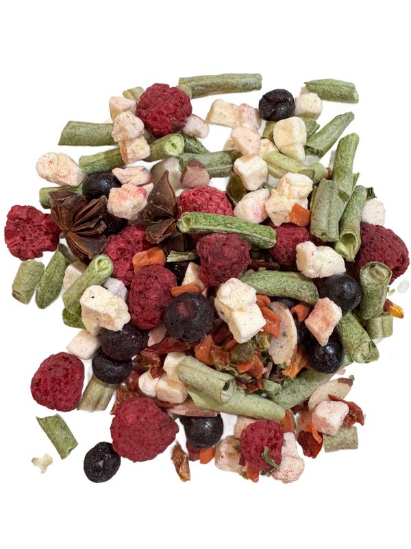 Birdie Doodle Dandy! Freeze Dried Food Topper and Snack 3/4 Cup - by China Prairie