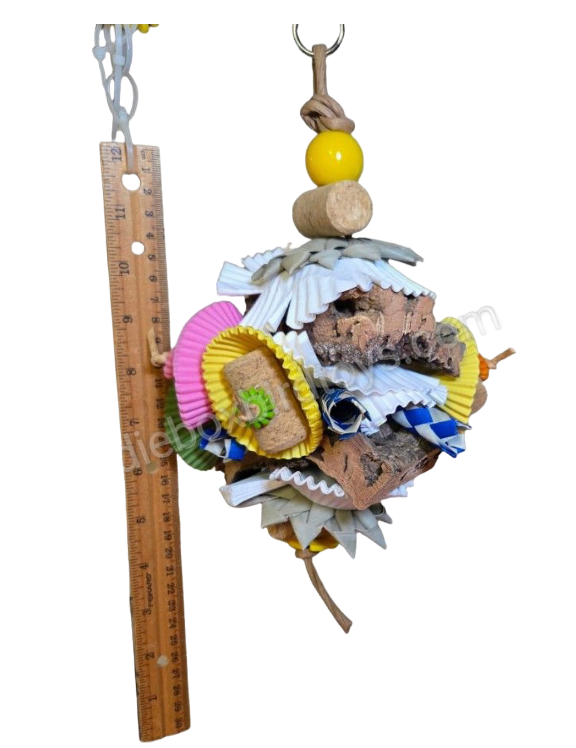 Cork Crunch for Medium Birds by Birdie Box Bird Toys