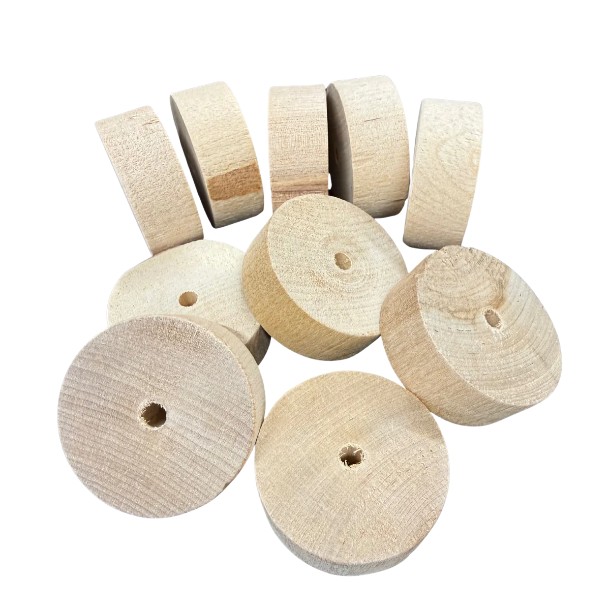 Thick Birch Wood Disks - 10 Pack