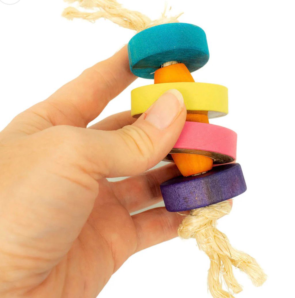 Hipster Foot Toy for Medium and Large Birds by The Best Bird Toys
