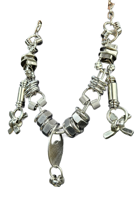 Heavy Duty Parrot Play Necklace #4 - Stainless Steel - Hand made in the USA