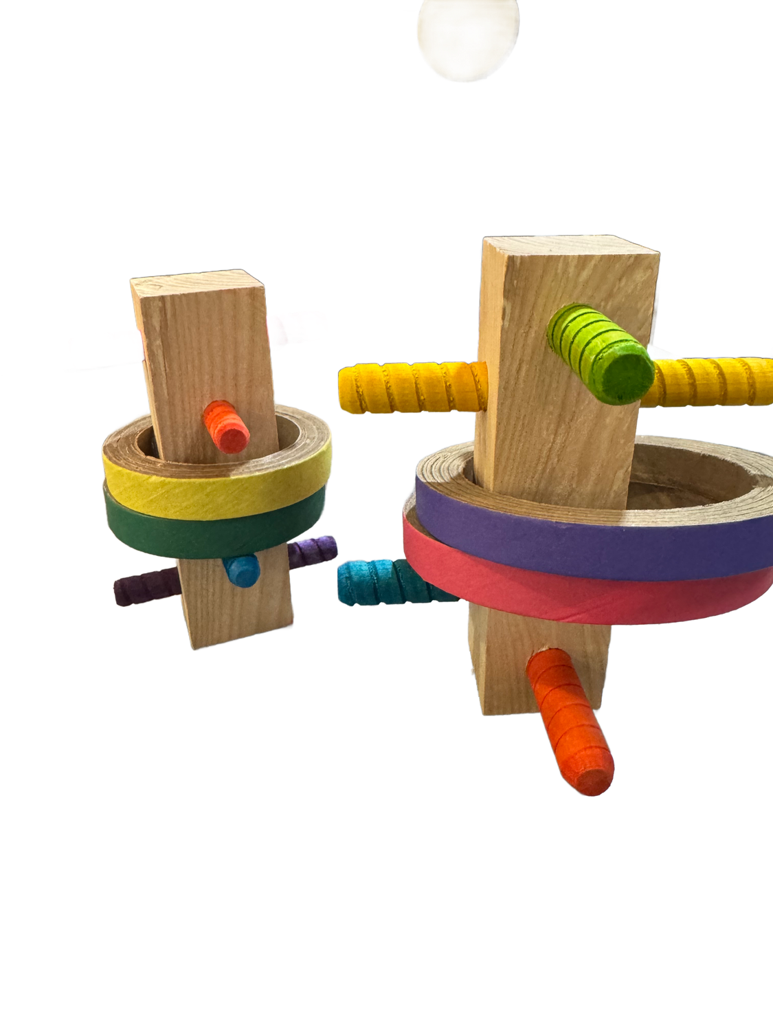 Astro XL Hard Ash Foot Toy for Hyacinth and Green Wing Macaws by Bite Me Birdie
