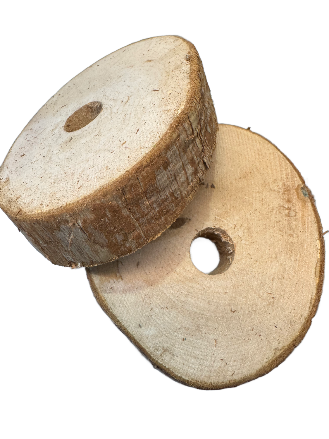 Large Dragonwood Discs with Drilled Hole for Large Size Birds 2 Pack by Ammerman Cage &amp; Equipment