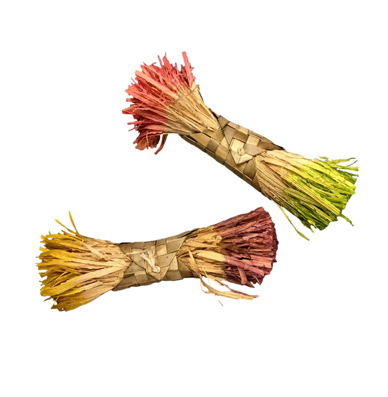 Corn Husk Preener Double Dipped Color by Feathered Addictions