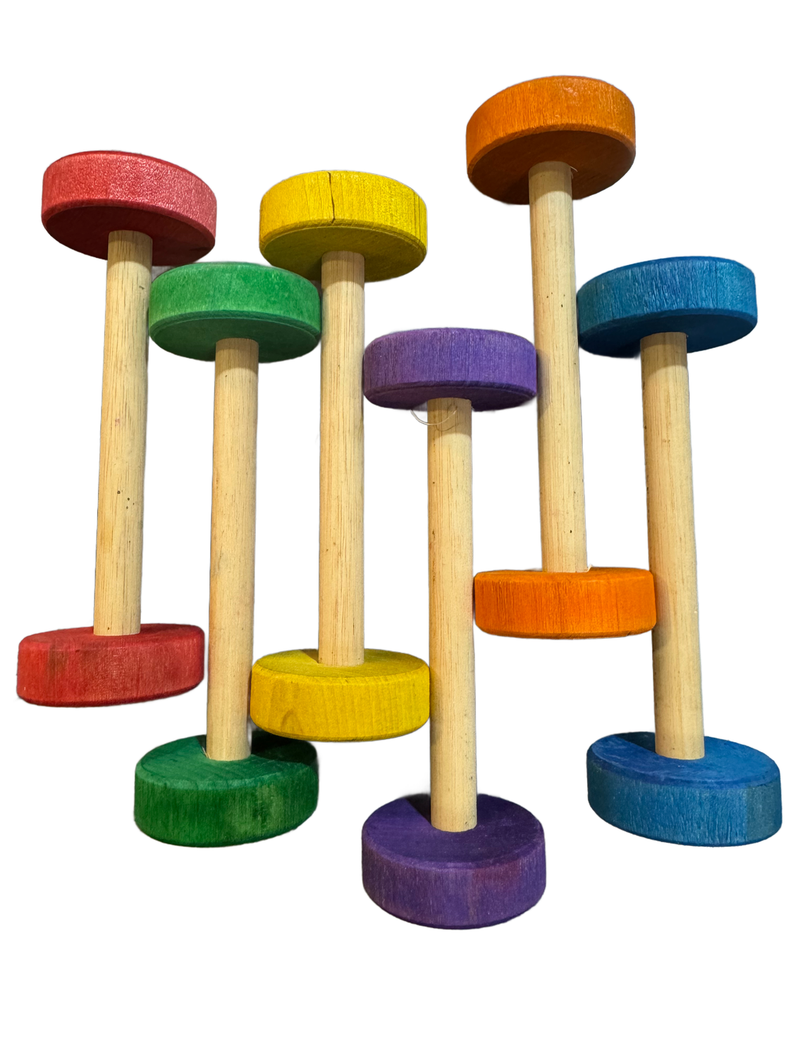 Colored Dragonwood Dumbell Foot Toy or Large Size Birds by Ammerman Cage &amp; Equipment