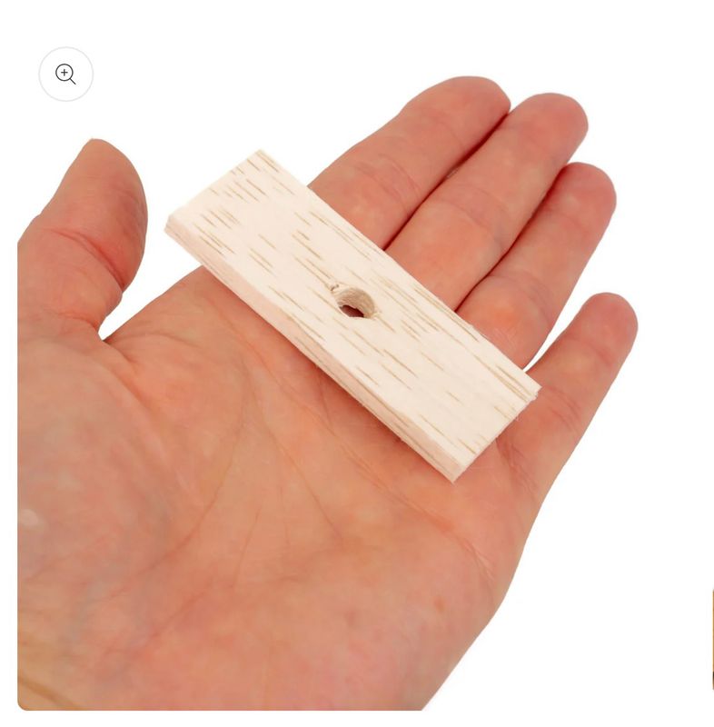 Balsa Slats - Natural Bird Toy Parts Set of 12 by The Best Bird Toys