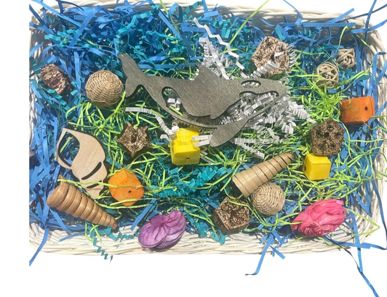 Avian "Zooplankton" Rattan Foraging Tray 11" x 7" for Small and Medium Birds Limited Edition by Feathered Addictions