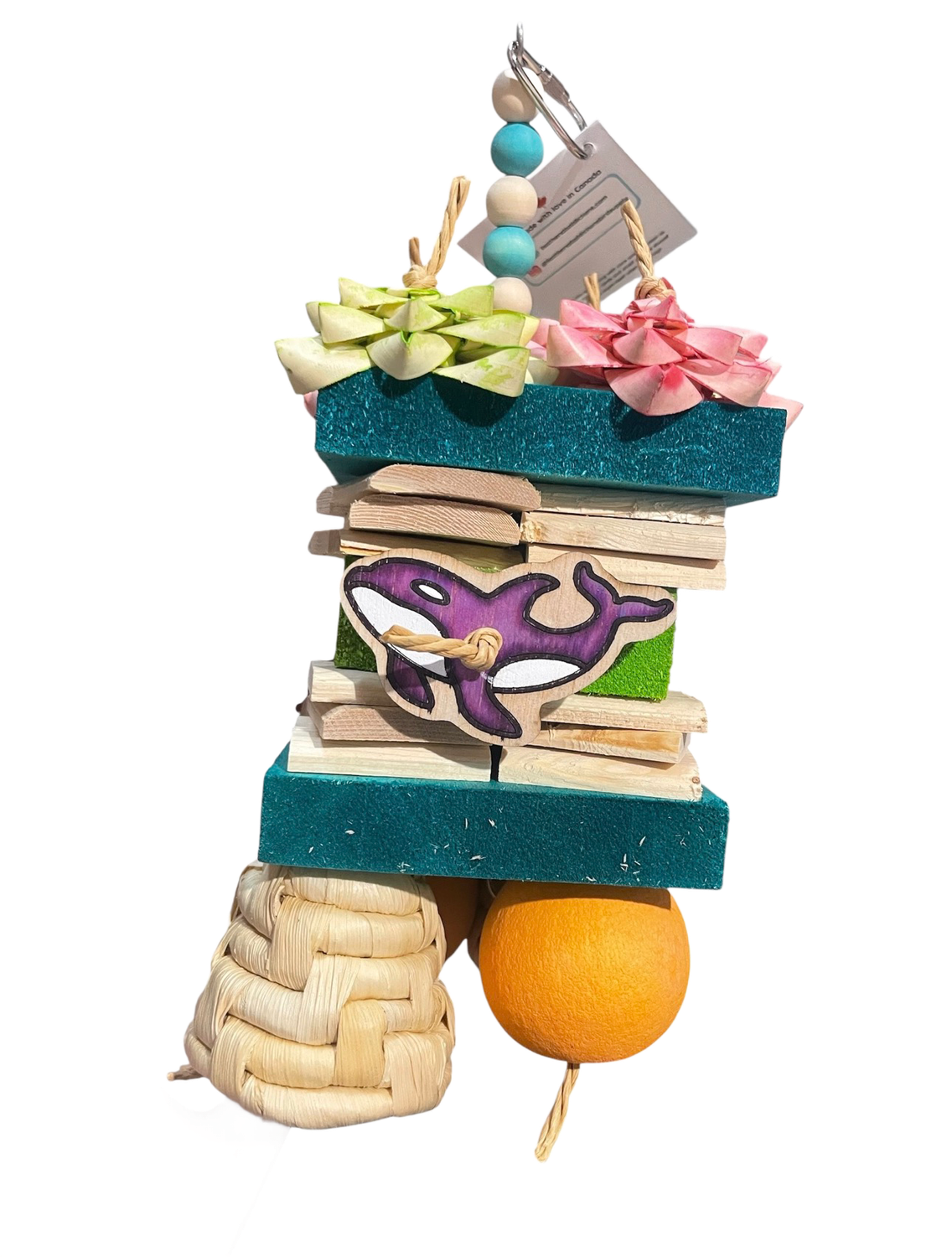 Oceanic Explorer Balsa &amp; Goodies Tower for Small and Medium Birds Limited Edition by Feathered Addictions