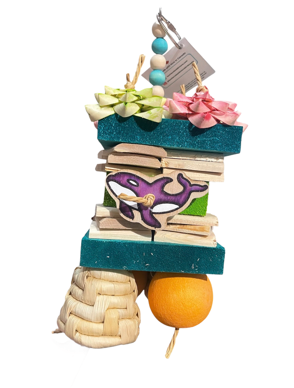 Oceanic Explorer Balsa &amp; Goodies Tower for Small and Medium Birds Limited Edition by Feathered Addictions