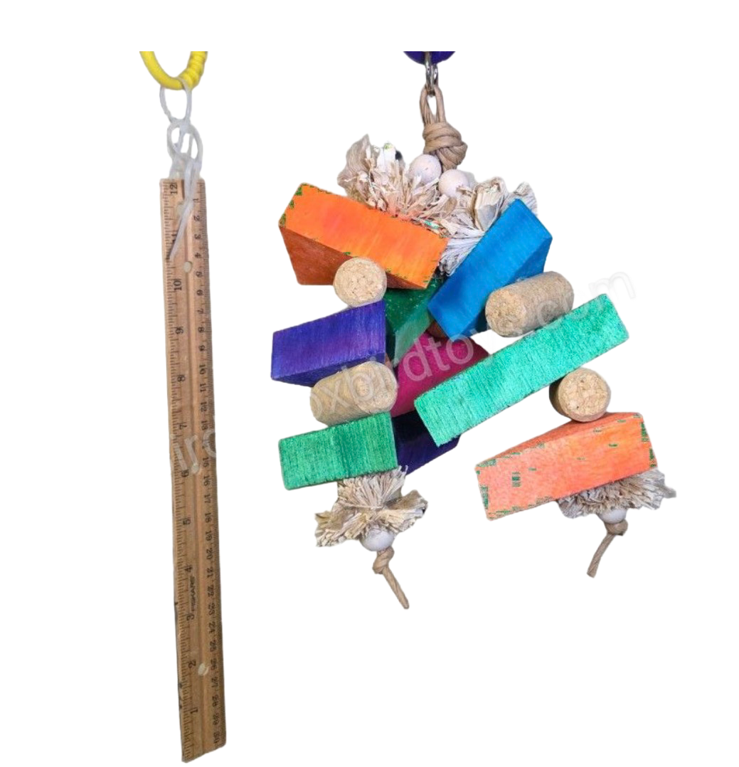 Balsa Triangles for Medium Birds by Birdie Box Bird Toys