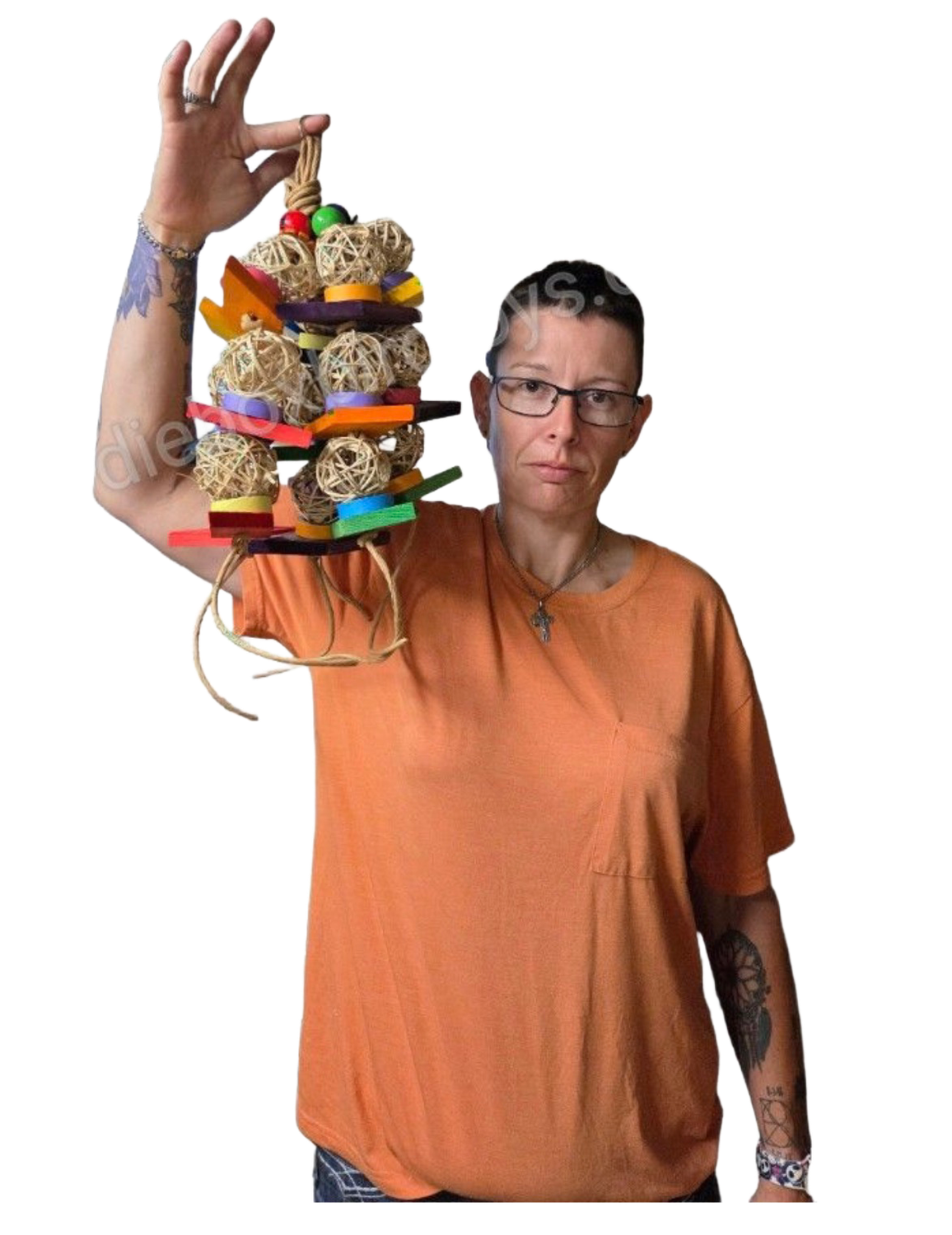 Messy Vine Balls XL for Large and some Medium Birds by Birdie Box Bird Toys