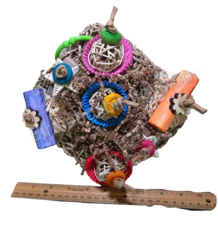 Seagrass Mat Fun for Small &amp; Medium Birds by Birdie Box Bird Toys