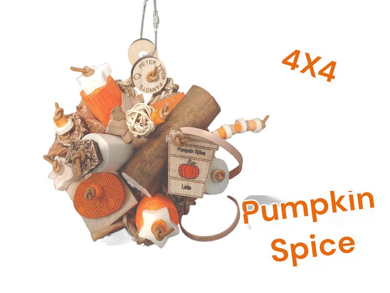 Lil Pumpkin Spice 4"x4" Mat Shredder by Peter Piper Parrots - Limited Edition
