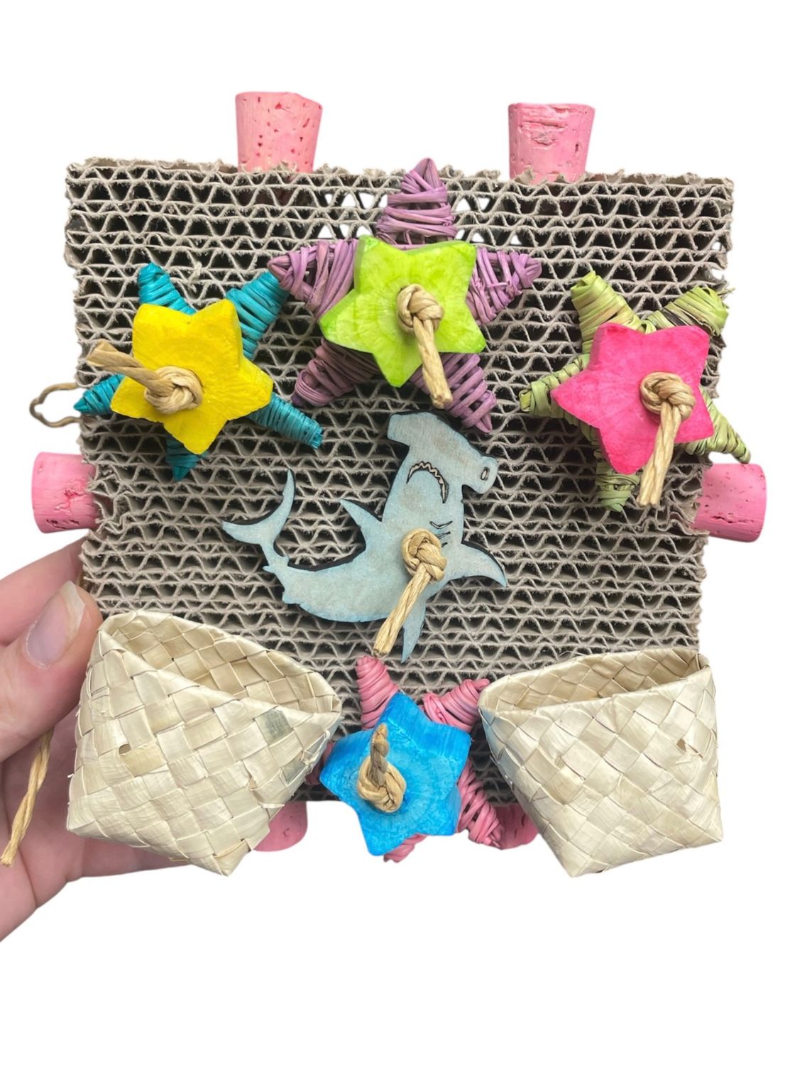 Amazing Hammerhead Munch Board Cage Mount for Small and some Medium Birds Limited Edition by Feathered Addictions