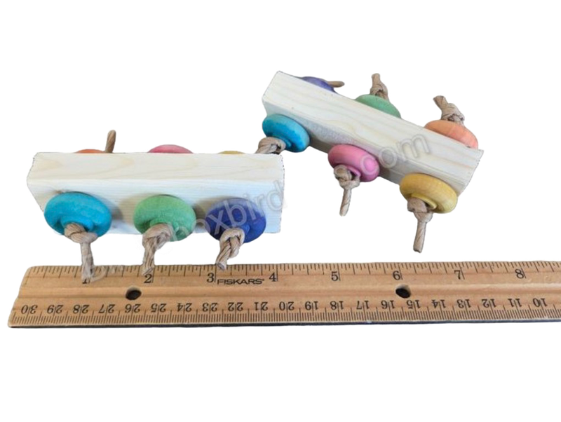 Buttons Footie perfect for Medium &amp; Large Birds by Birdie Box Bird Toys