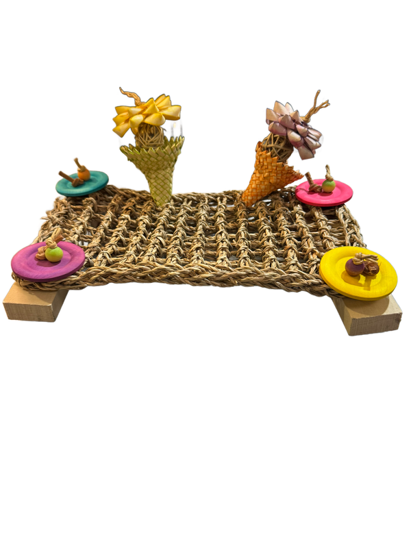 Birdie's Beach Lookout Cage Mount Platform for Small and Medium Birds by Feathered Addictions