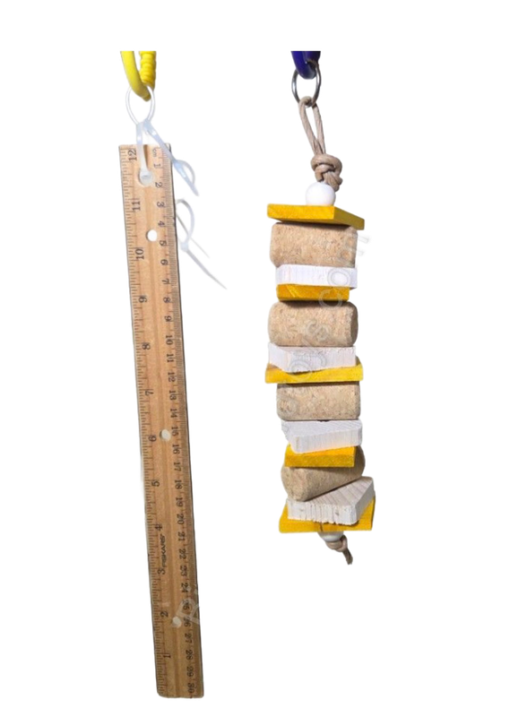 Mini Cork n Pine for Small Birds by Birdie Box Bird Toys