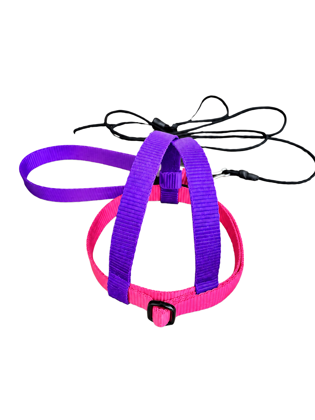 JMK Harness and Leash - Purple with Dark Pink Size Extra Large: 1100+grams: Lg Moluccan, Green Wing Macaw, Hyacinth, Buffons