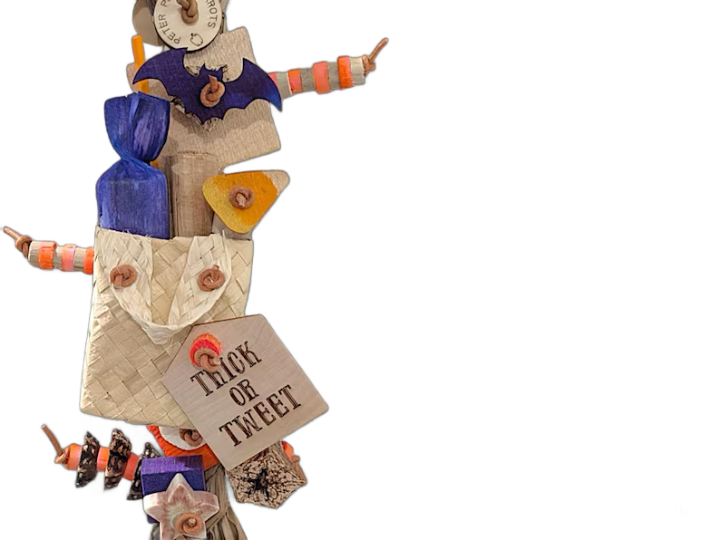 Trick or Tweet Seagrass Shredder by Peter Piper Parrots - Limited Edition