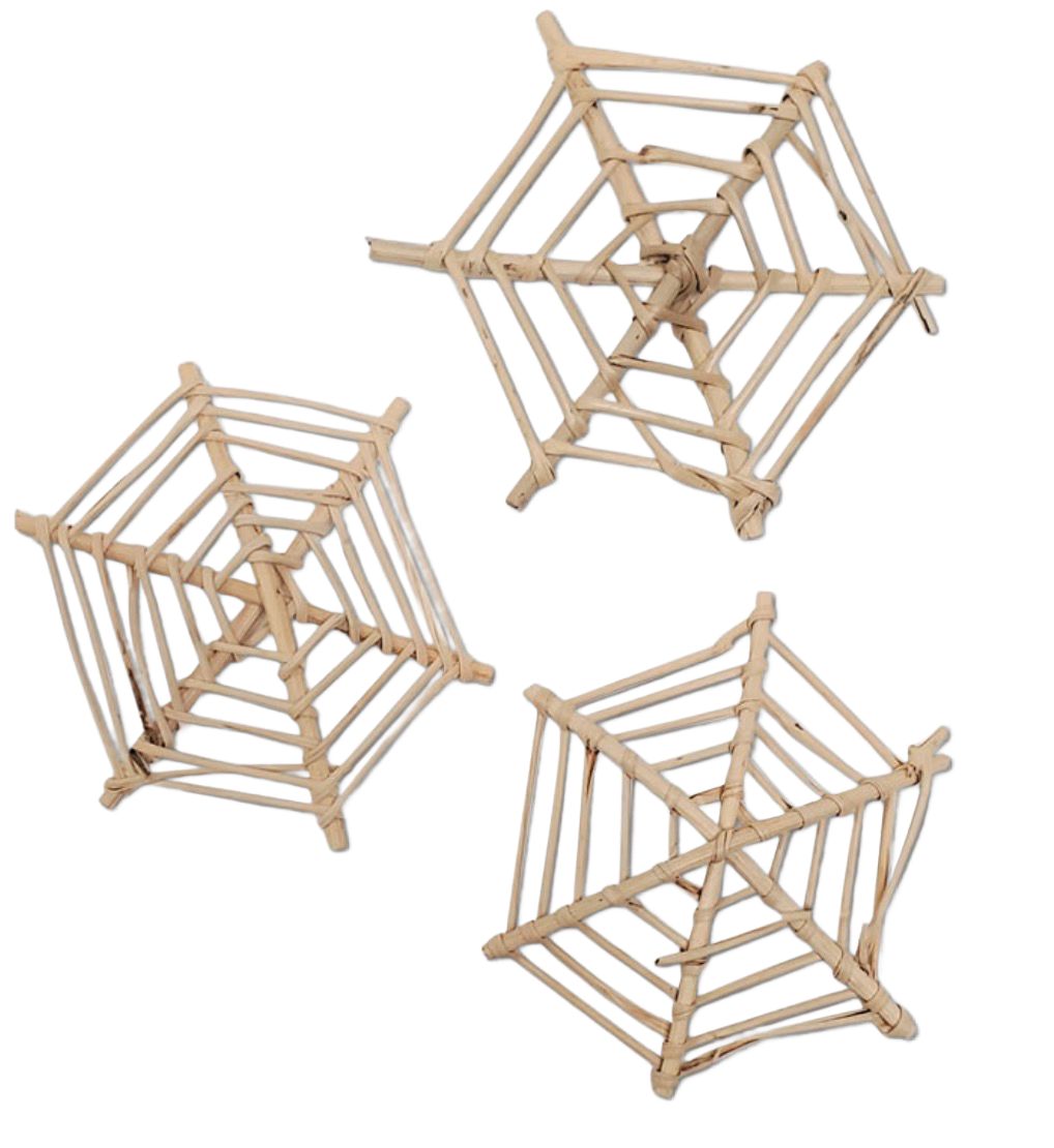 Large Vine Natural Webs 10 Pack