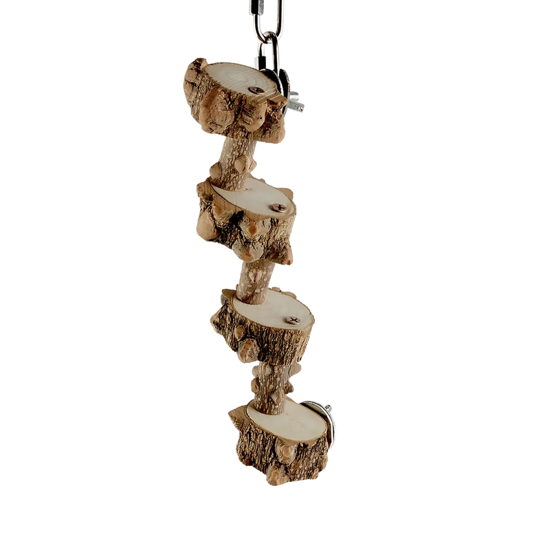 Knobby All Natural Wood Steps for Small Bird by Aria Bird Products