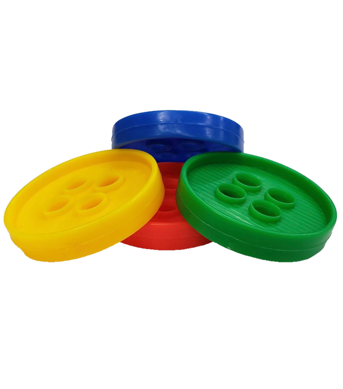 Quad Hole Plastic Buttons 10 Pack