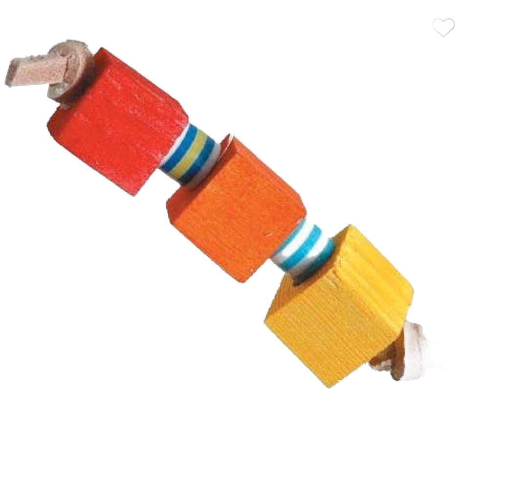 Blocks &amp; Beads Foot Toy for Small and Medium Birds by Featherland Paradise