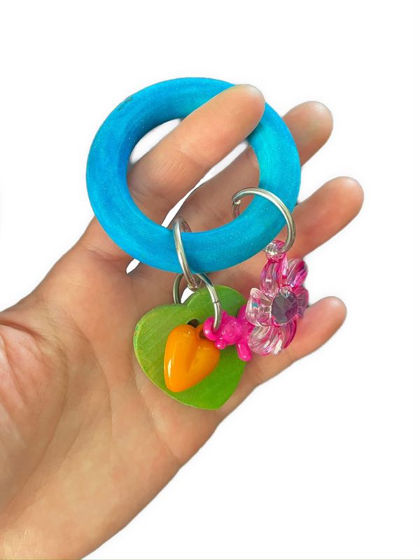Jingle Beaks Foot Toy for Medium Birds by Pirate's Beak