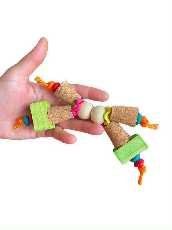 Little Spood Friend Foot Toy for Medium Birds by Pirate's Beak